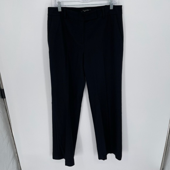 Talbots Pants - Talbots Women's Black Heritage‎ Wool Blend Straight Leg Dress Pants Size 10
